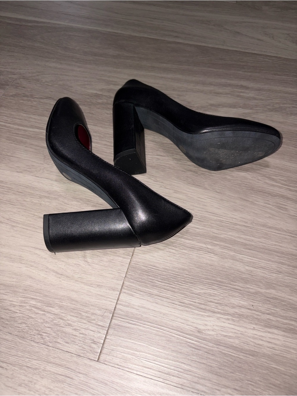 BCBGeneration Black Block Heel Pumps
